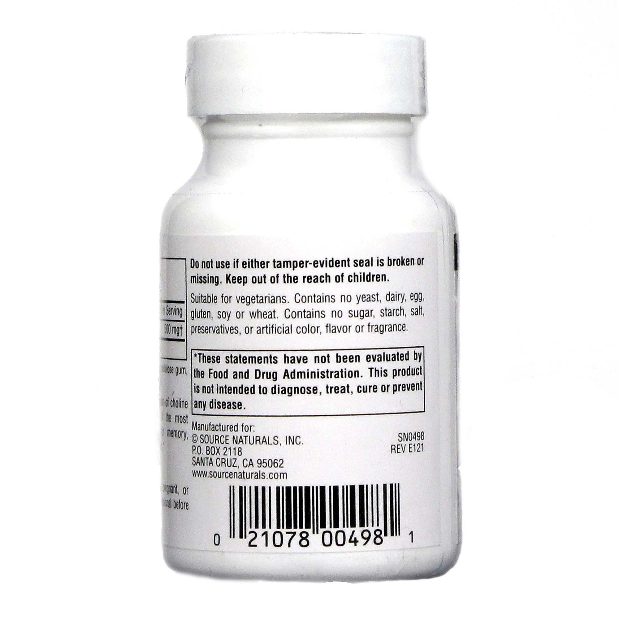 Comprar Source Naturals, Acetil L-Carnitina 500 mg - 30 Tabletes - Imagem 3