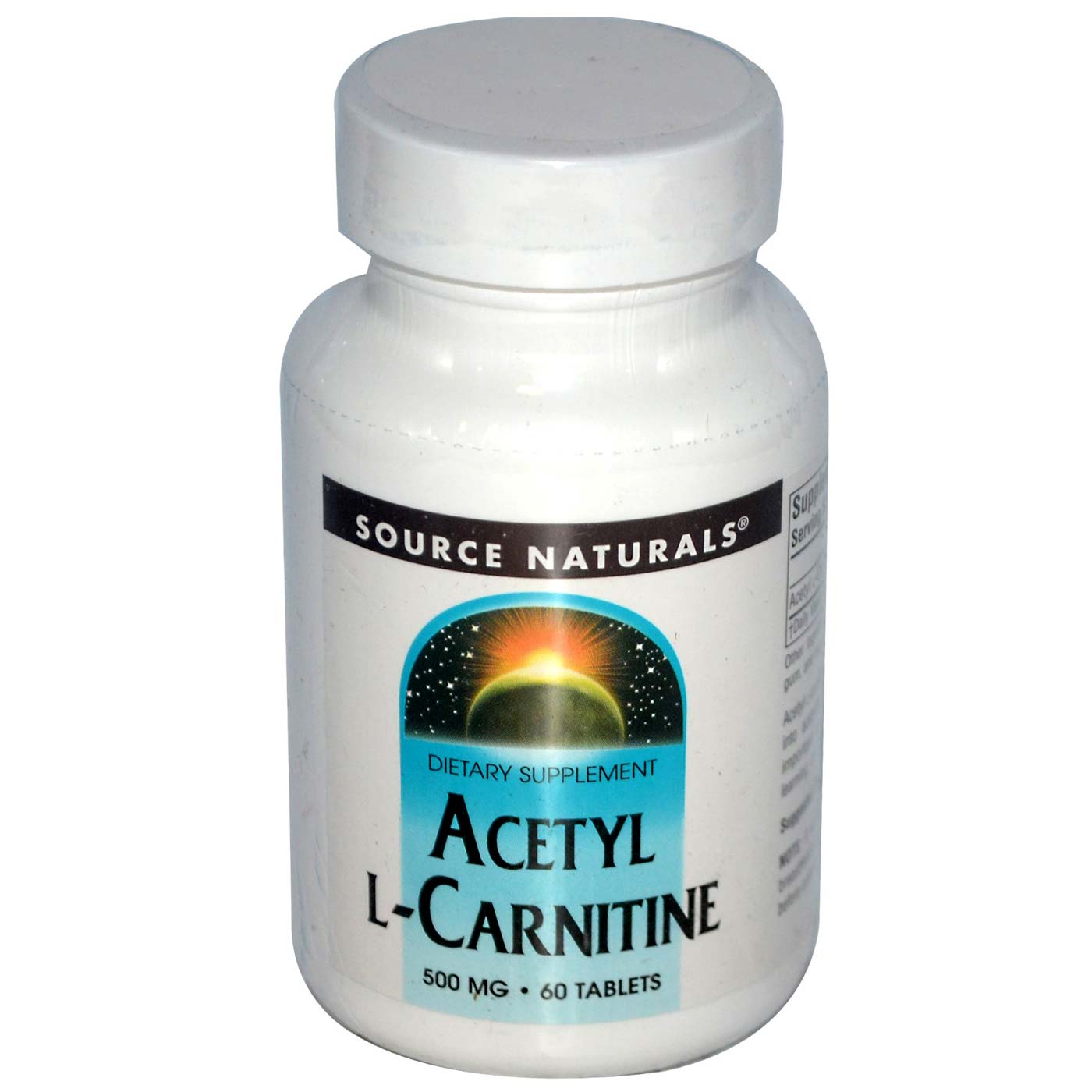 Comprar Source Naturals Acetil L-Carnitina 500 mg 60 Tabletes