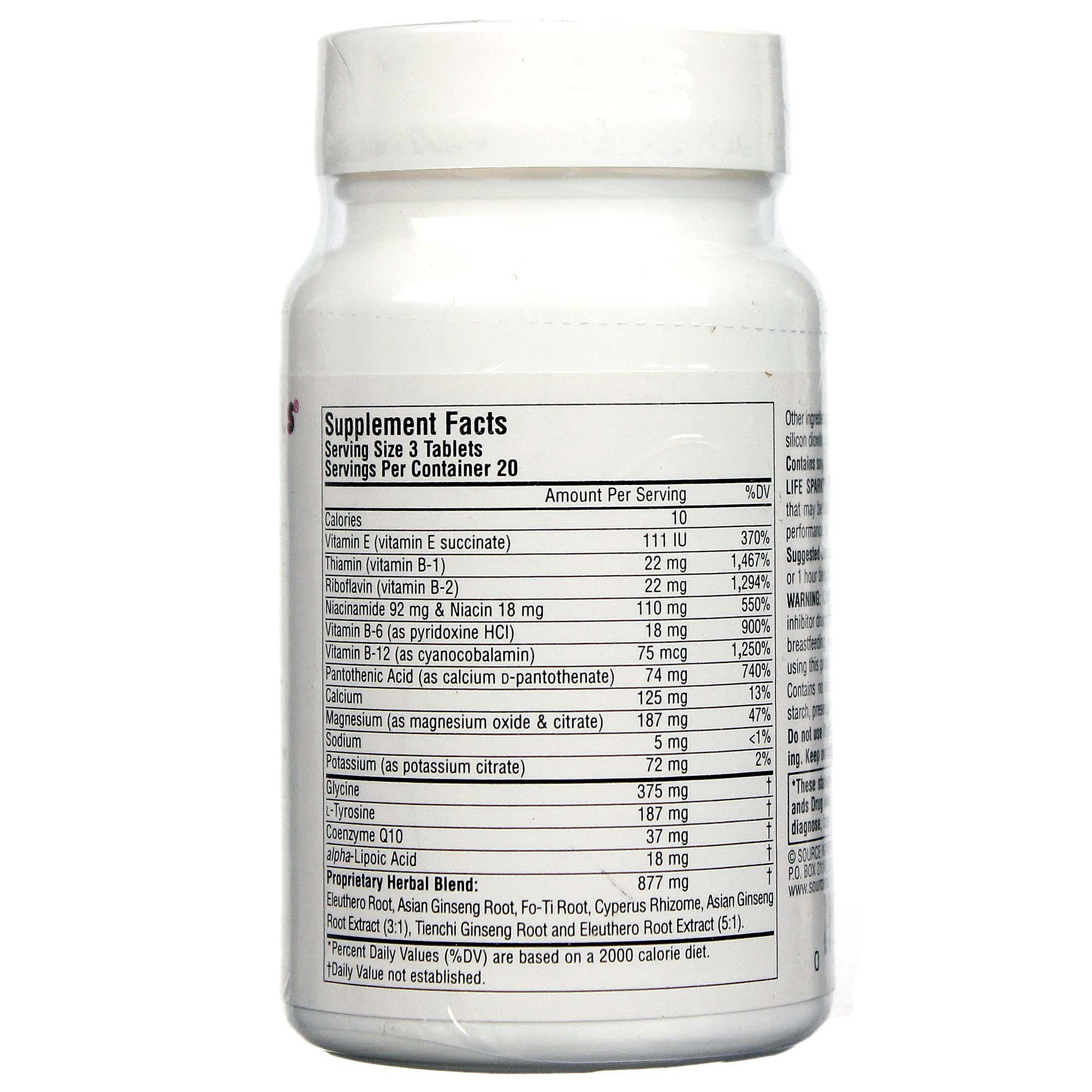 Comprar Source Naturals, Life Spark™ Energizante Metabólico - 60 Tabletes - Imagem 2
