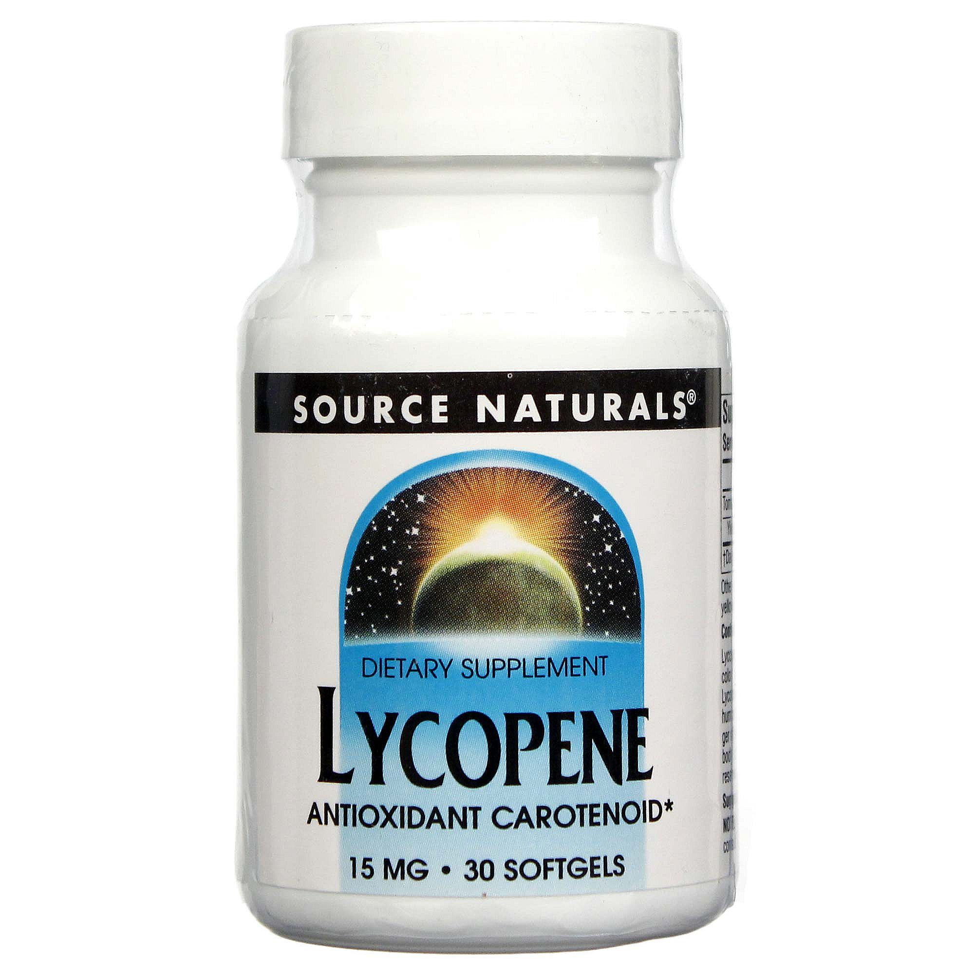 Comprar Source Naturals, Licopeno 15 mg - 30 cápsula de gel