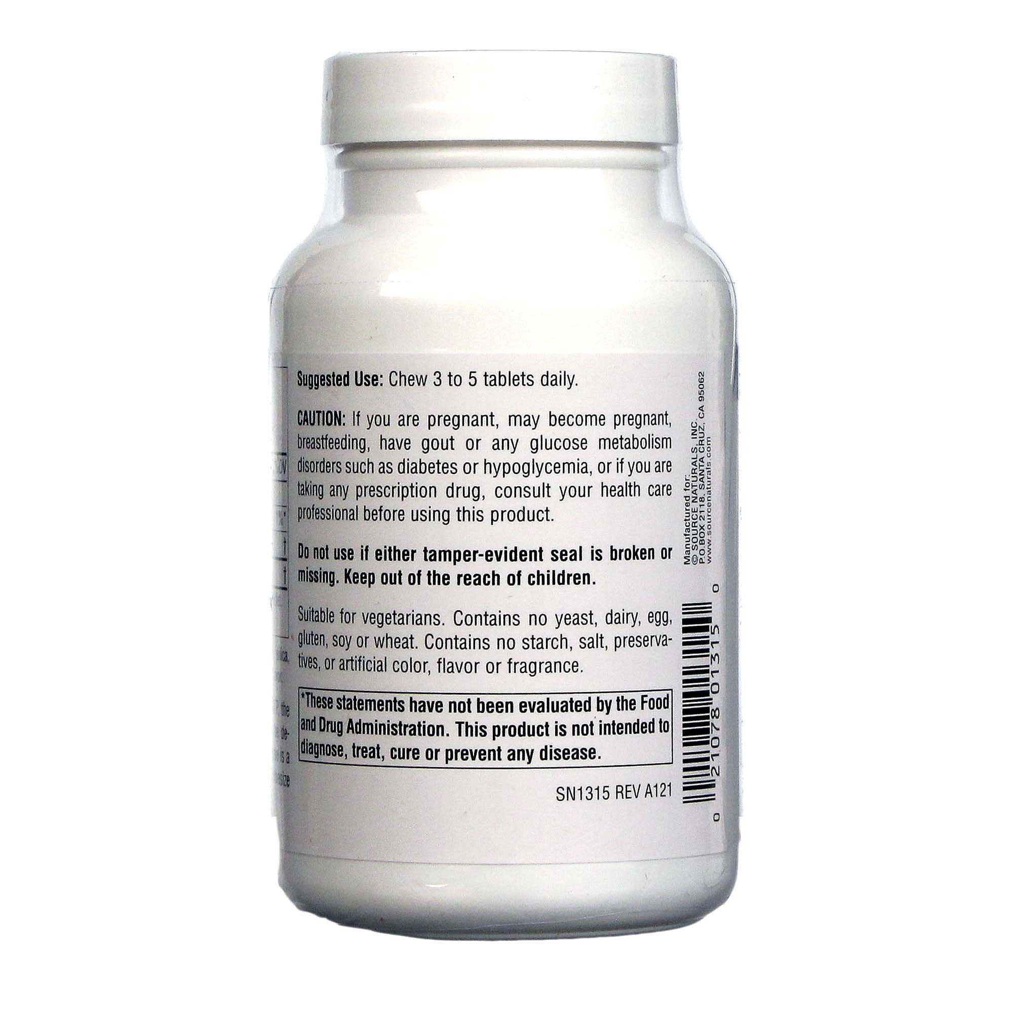 Comprar Source Naturals, D-ribose Suplemento Dietético - 60 Tabletes Mastigáveis - Imagem 3