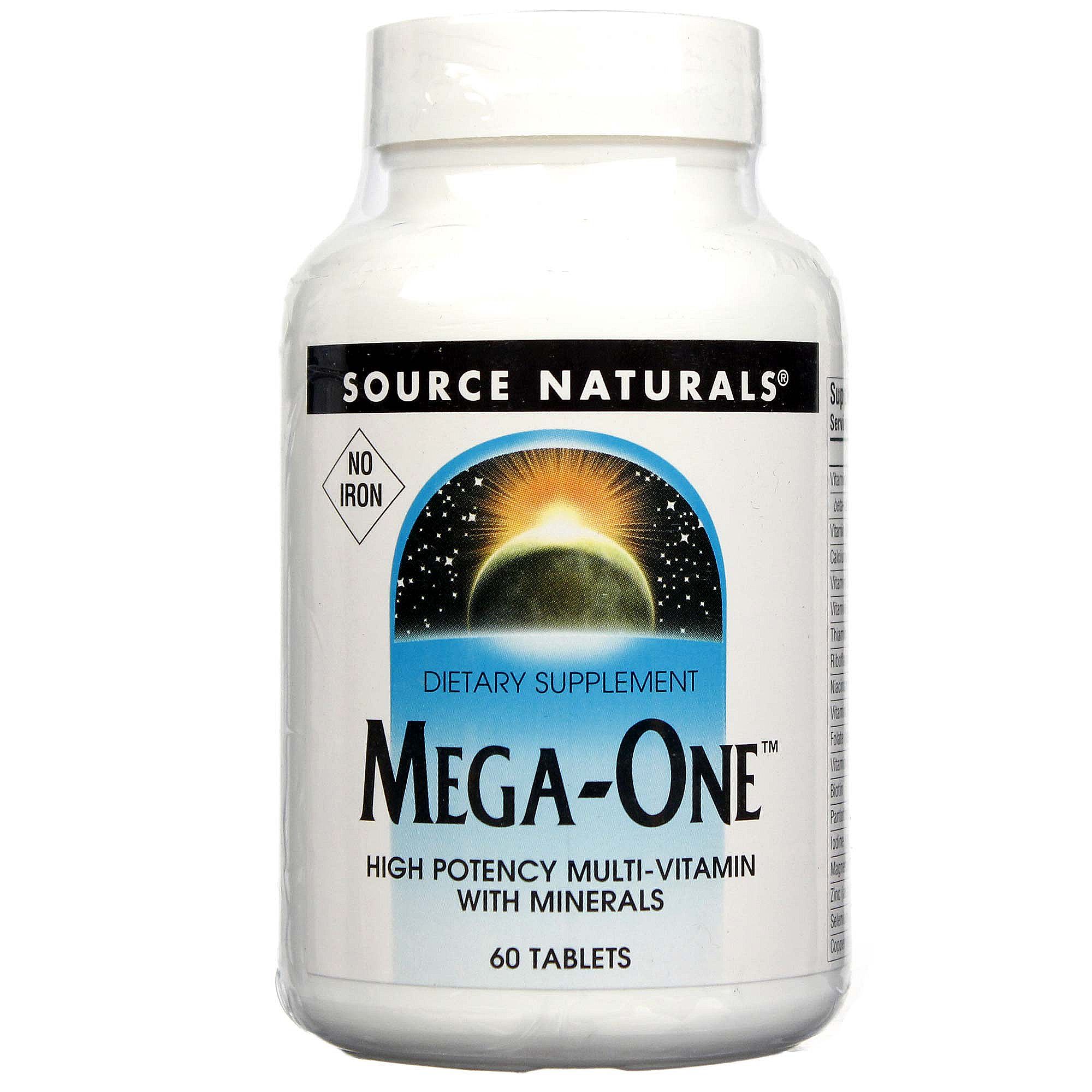 Comprar Source Naturals, Mega-One Múltiplas - 60 Tabletes