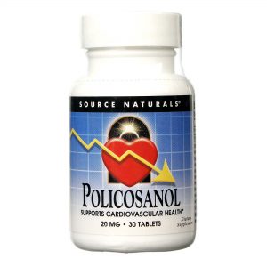 Comprar Source Naturals, Policosanol 20 mg - 30 Tabletes