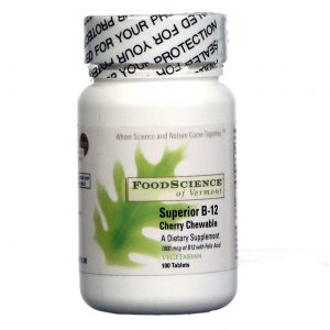 Comprar Food Science of Vermont, Superior B-12 Plus, Cereja - 100 Pastilhas Mastigáveis