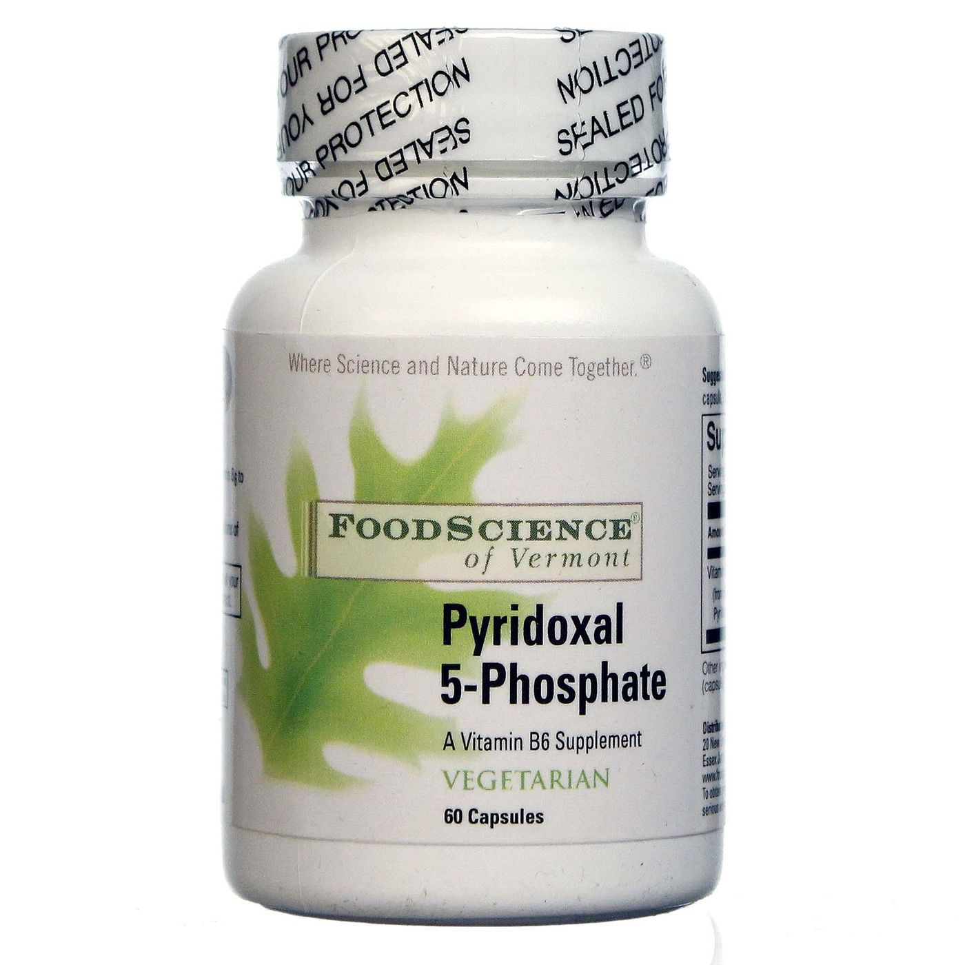 Comprar Food Science of Vermont, Piridoxal 5-Fosfato - 60 Cápsulas Vegetarianas
