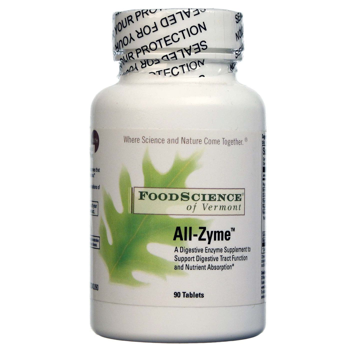 Comprar Food Science of Vermont, All-Zyme™ - 90 Tabletes