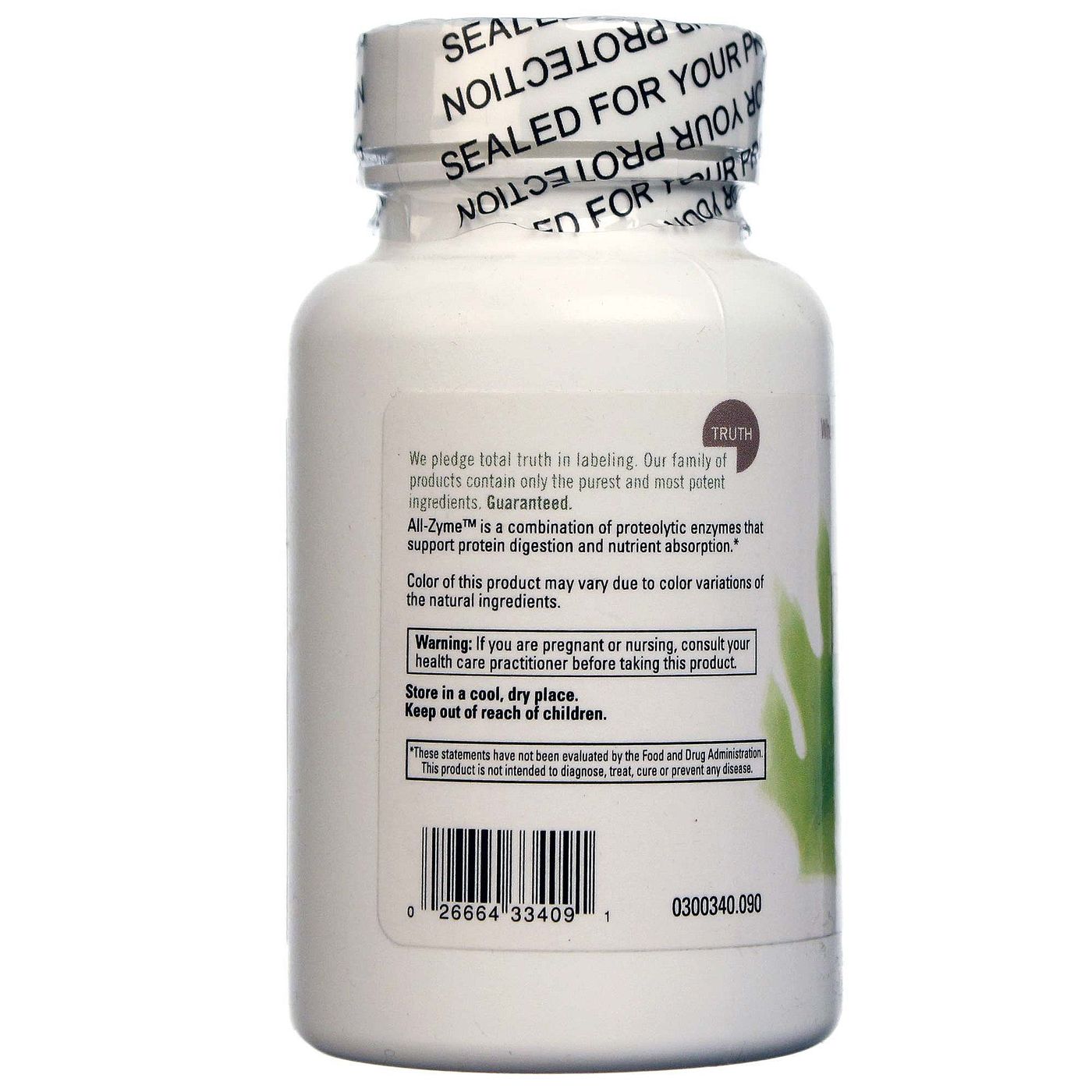 Comprar Food Science of Vermont, All-Zyme™ - 90 Tabletes - Imagem 3
