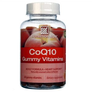 Comprar Nutrition Now, Vitaminas em Goma de CoQ10, Pêssego - 60 Gomas
