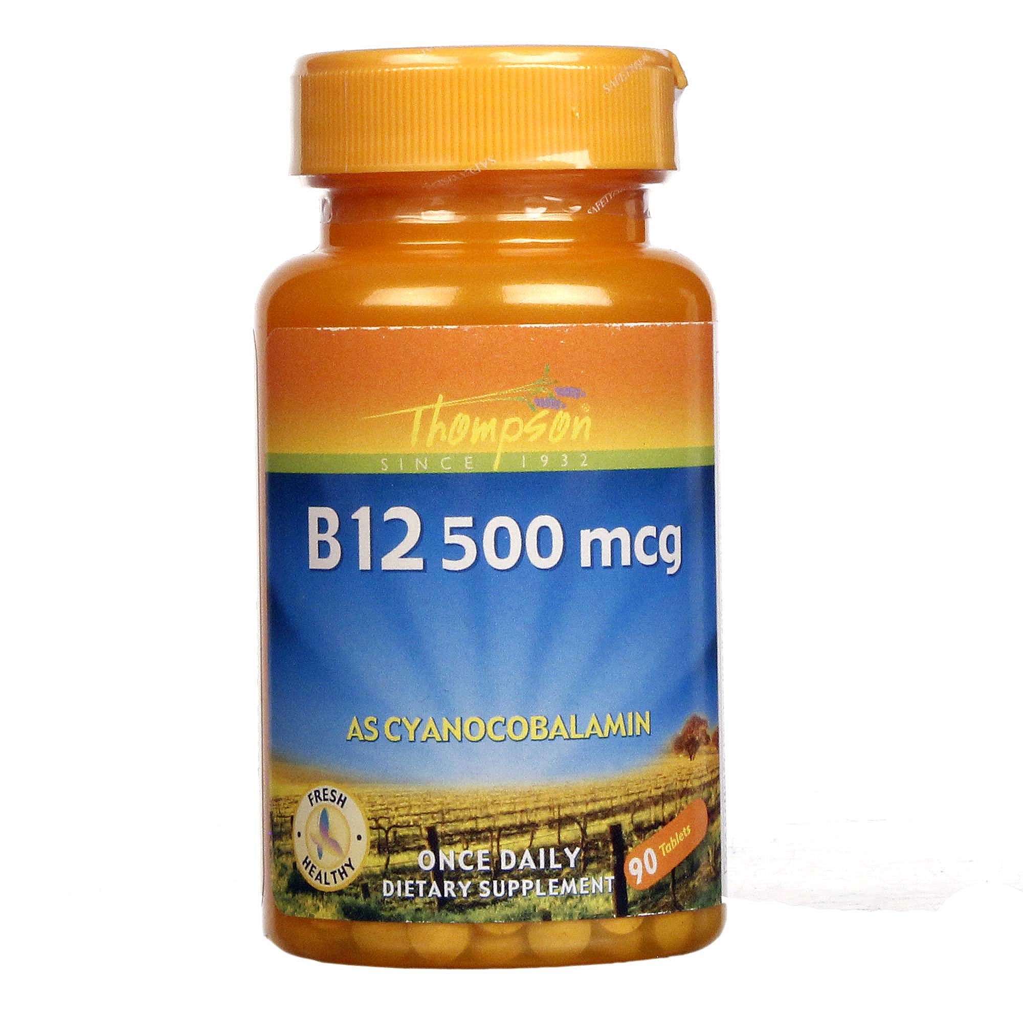 Comprar Thompson B12 500 mcg 90 Tabletes