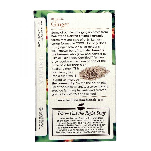 Comprar Traditional Medicinals, Chá de Gengibre - 16 Saquinhos de Chá - Imagem 4