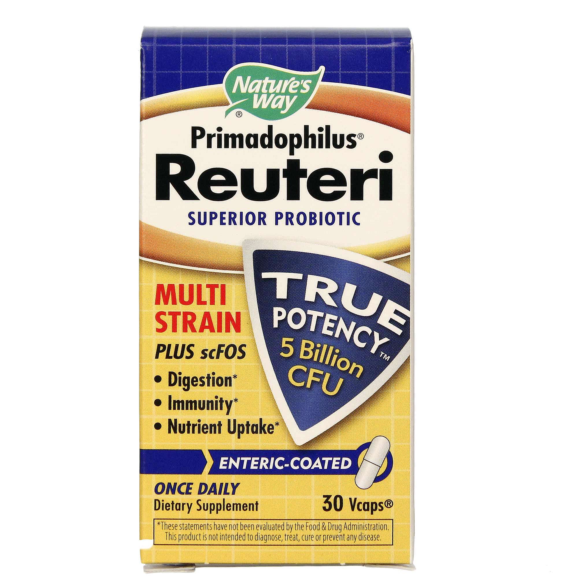 Comprar Nature's Way Primadophilus Reuteri 30 Cápsulas Vegetarianas