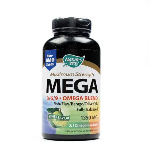 Comprar Nature's Way, EfaGold MEGA 1350 mg, Sabor Lima - 180 Cápsulas em Gel