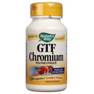 Comprar Nature's Way, GTF Polinicotinato de Cromo - 100 Cápsulas