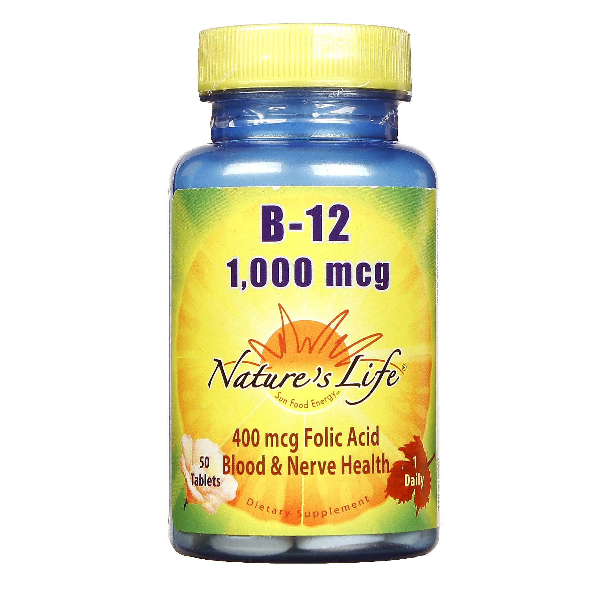 Comprar Nature's Life B-12 1000 mcg 50 Tabletes