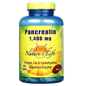 Comprar Nature's Life Pancreatina 1.400 mg 250 Tabletes