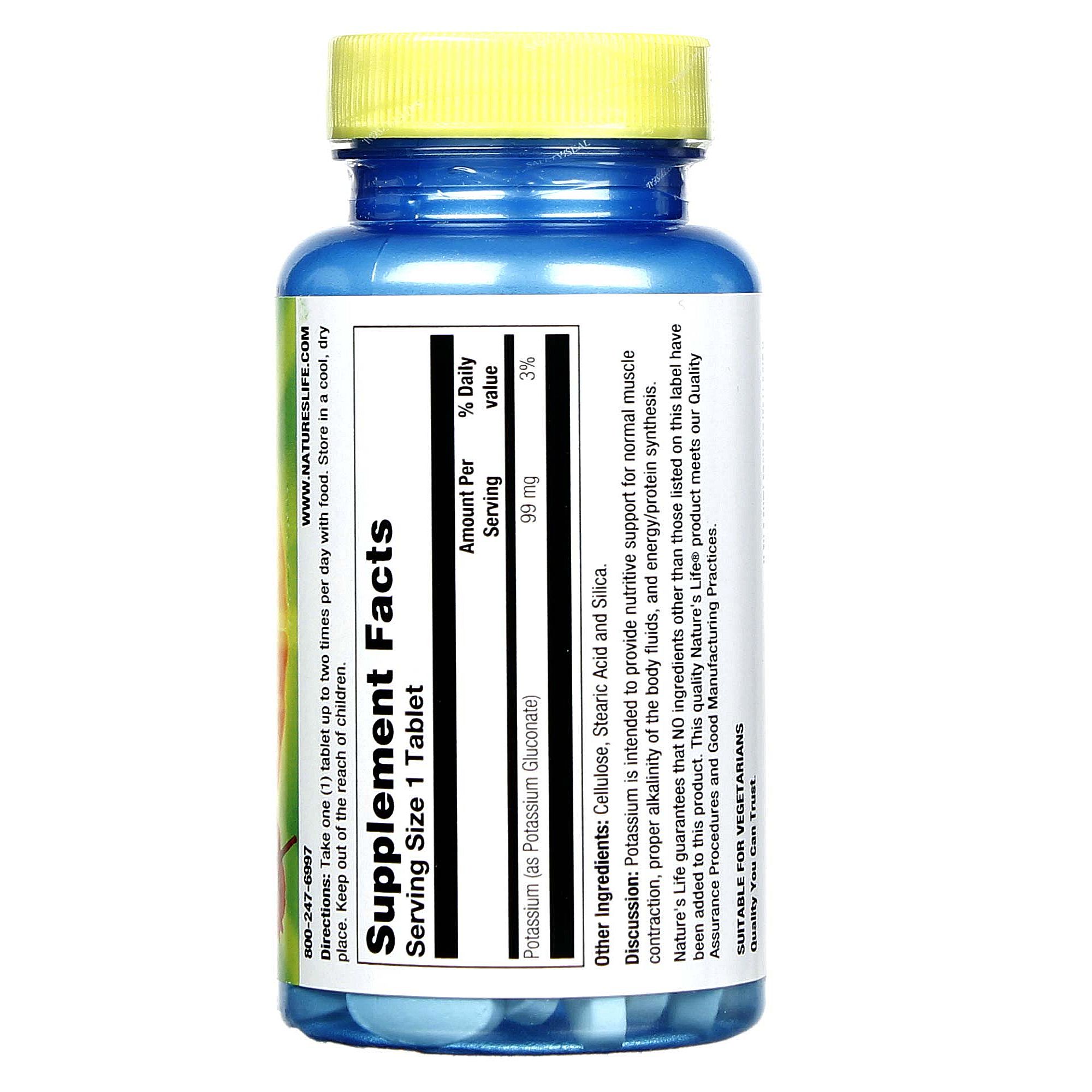 Comprar Nature's Life, Potássio 99 mg - 100 Tabletes - Imagem 2