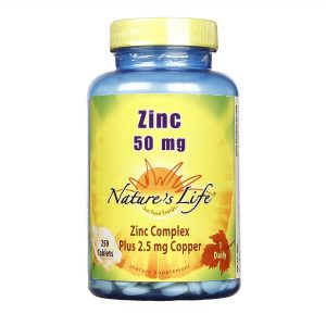 Comprar Nature's Life, Zinco 50 mg - 250 Tabletes