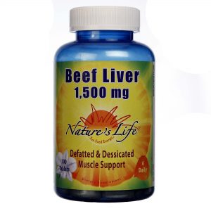Comprar Nature's Life Fígado bovino 1.500 mg 100 Tabletes