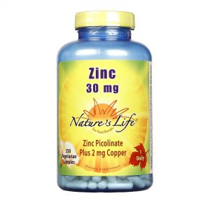 Comprar Nature's Life, Zinco 30 mg - 250 Cápsulas Vegetarianas