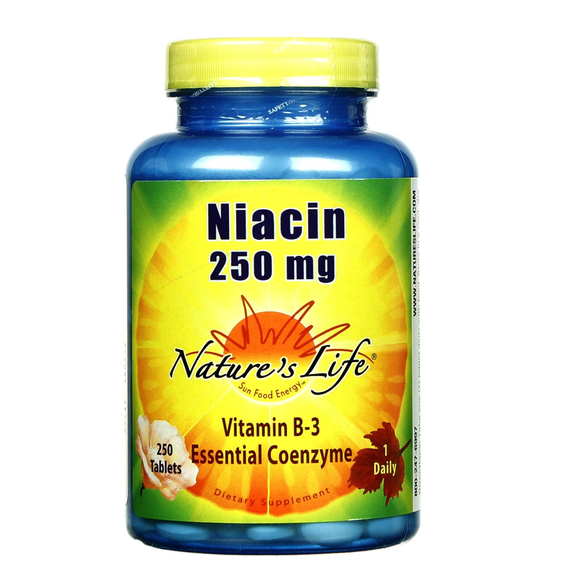 Comprar Nature's Life Niacina 250 mg 250 Tabletes