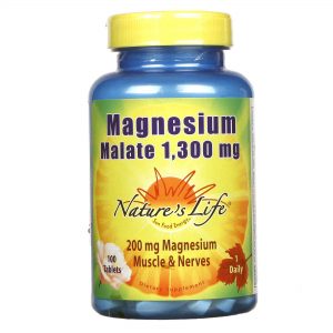 Comprar Nature's Life Malato de magnésio 1.300 mg - 100 Tabletes