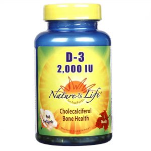 Comprar Nature's Life, D-3 2000 IU - 240 Cápsulas