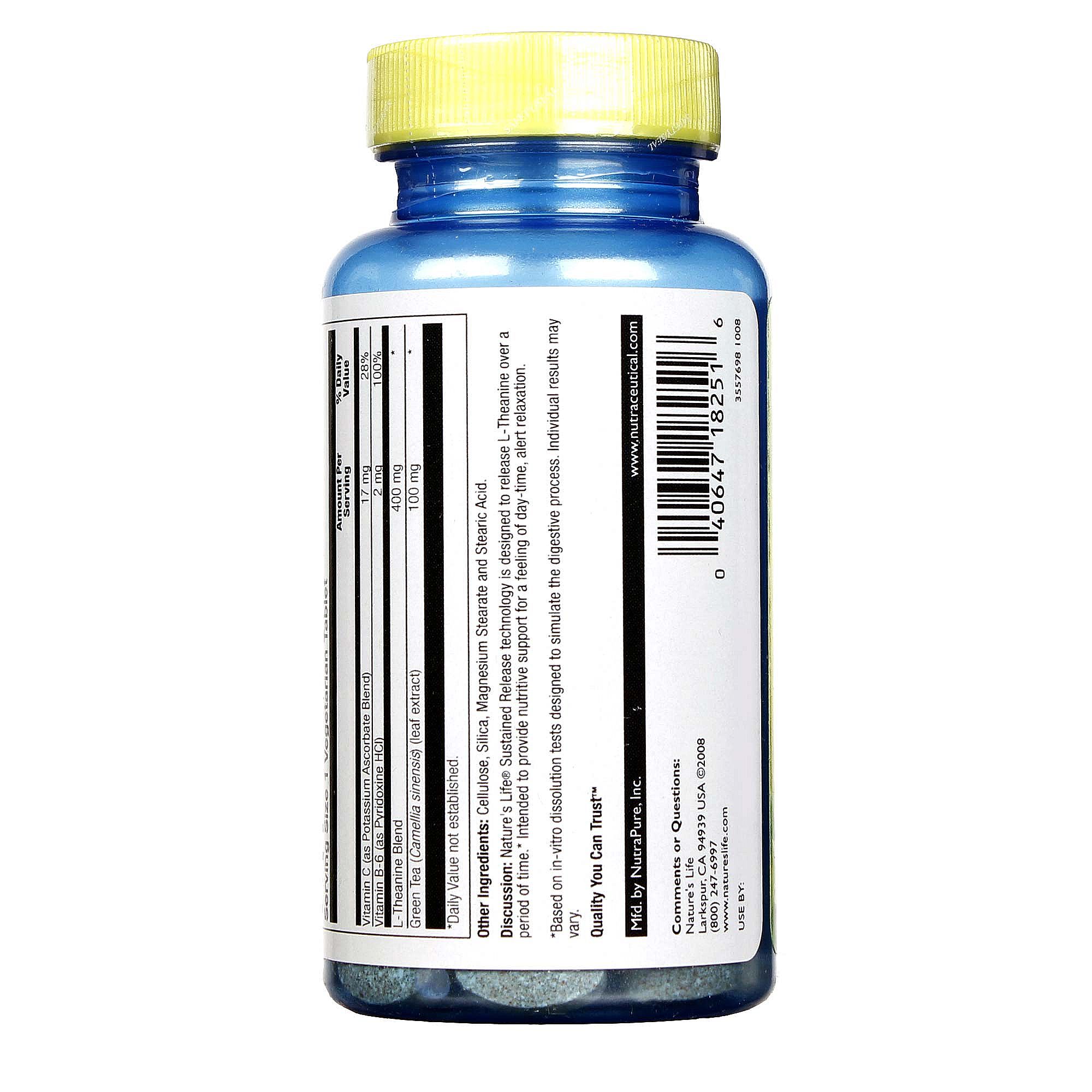 Comprar Nature's Life L-Chánina 400 mg 30 Tabletes - Imagem 3