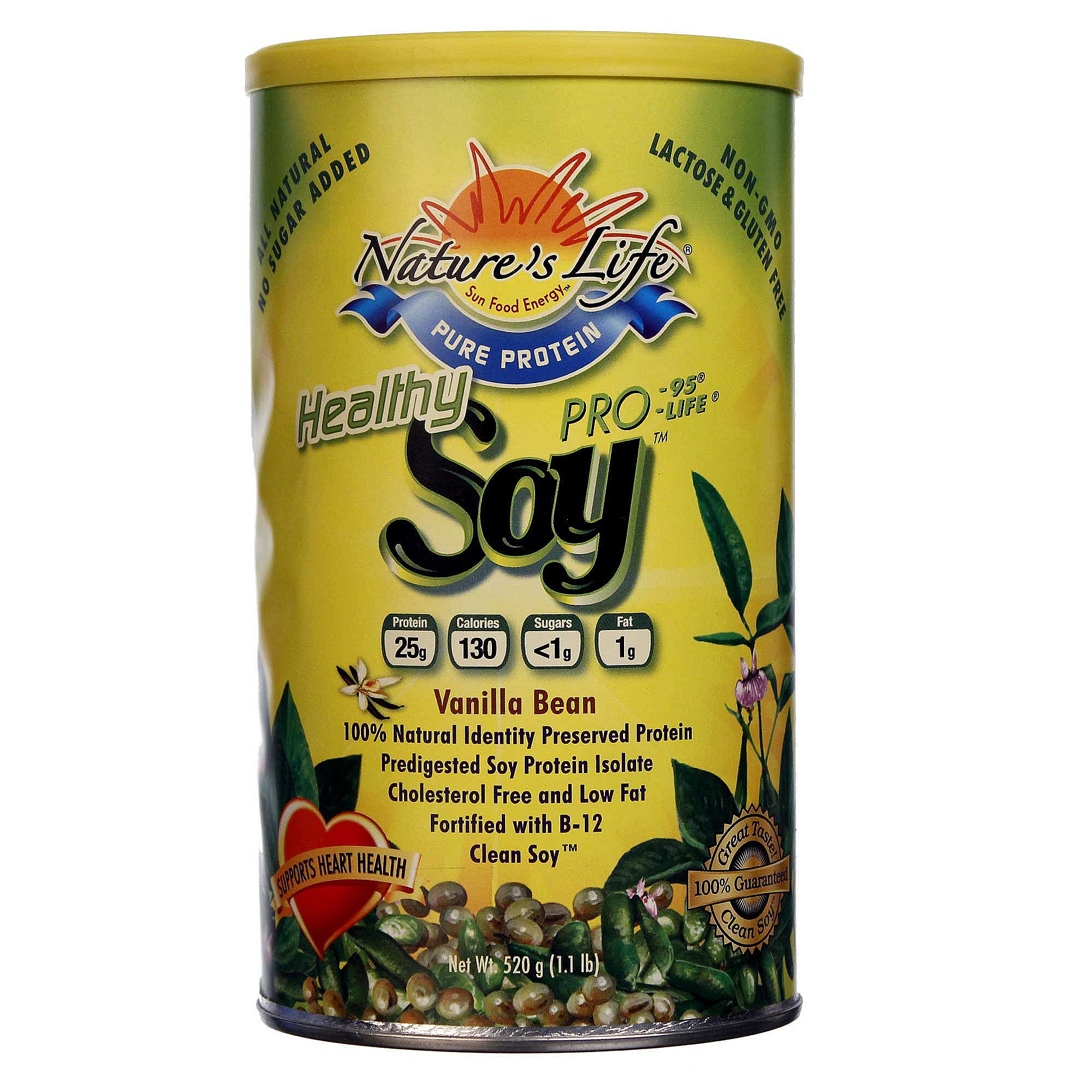 Comprar Nature's Life Soja Saudável Proteína Vanilla Bean 1 lb
