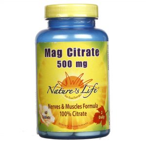 Comprar Nature's Life, Citrato de Magnésio 500 mg - 60 Tabletes