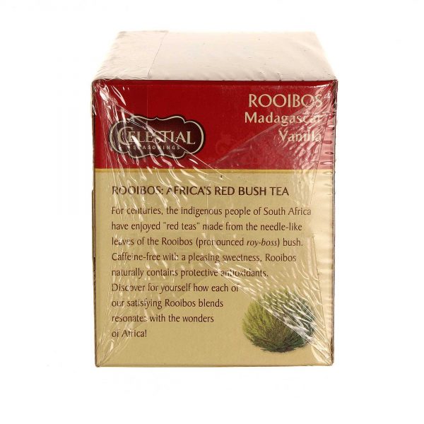 Comprar Celestial Seasonings, Chá Vermelho Rooibos, Baunilha Madagascar - 20 Saquinhos - Imagem 4