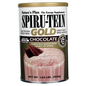 Comprar Nature's Plus, Proteína Spiru-Tein® Gold, Chocolate - 468 g