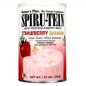 Comprar Nature's Plus, Proteína Spiru-Tein®, Morango e Banana - 510 g (1.12 lbs)