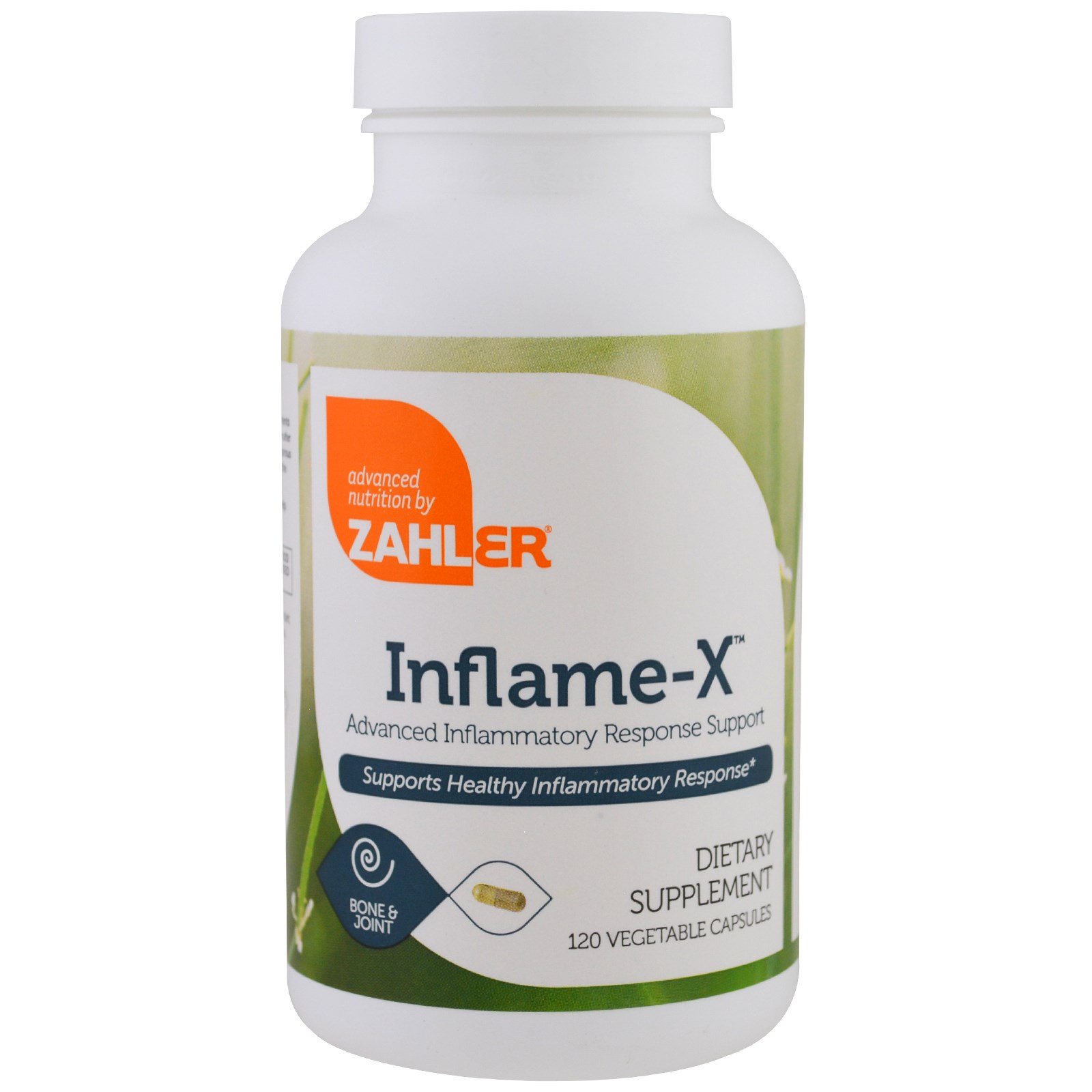 Comprar Zahler, Inflame-X, Auxílio Avançado para a Resposta Inflamatória, 120 Cápsulas Vegetais