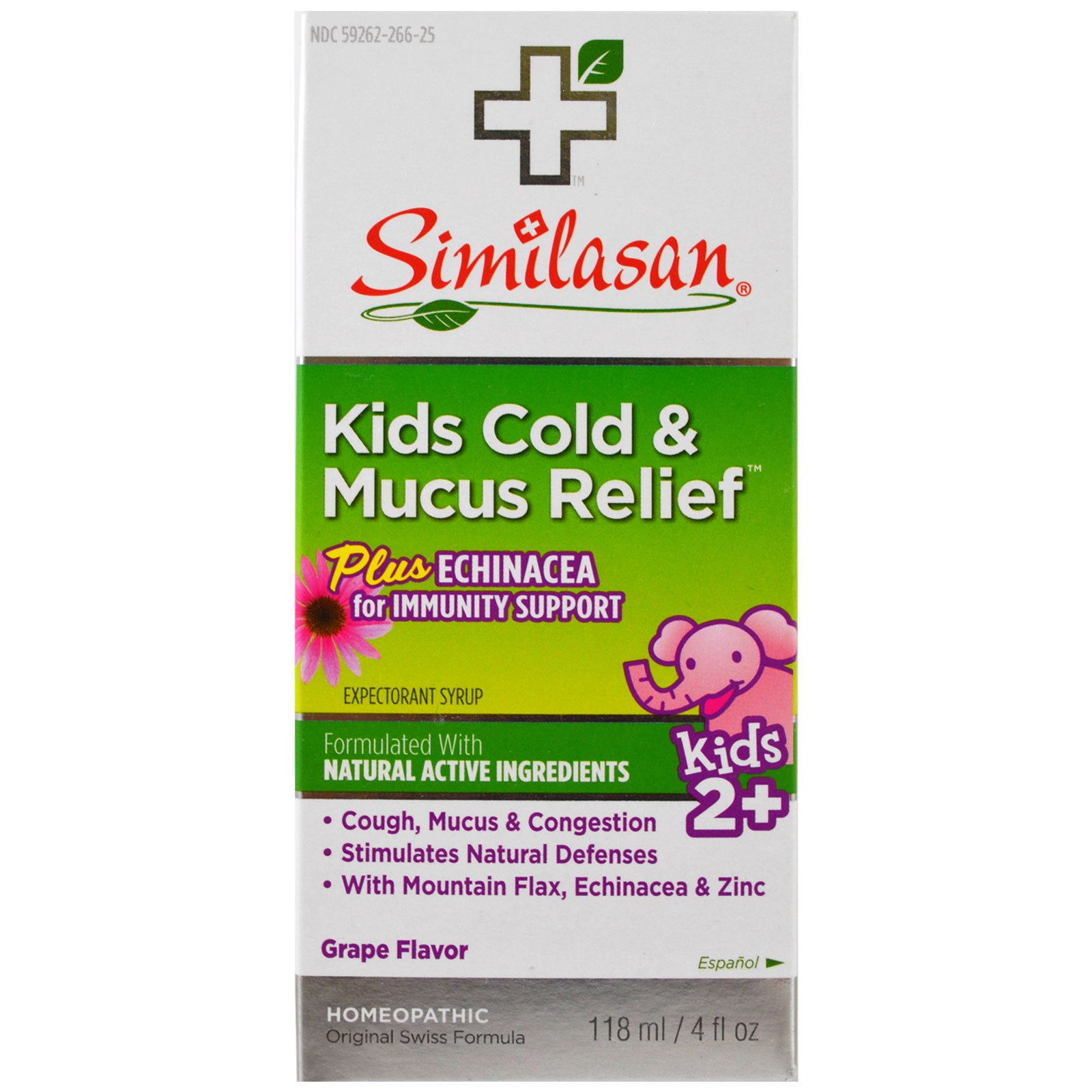 Comprar Similasan, Kids Cold & Mucus Relief, Kids 2+, Grape Flavor, 4 fl oz (118 ml)