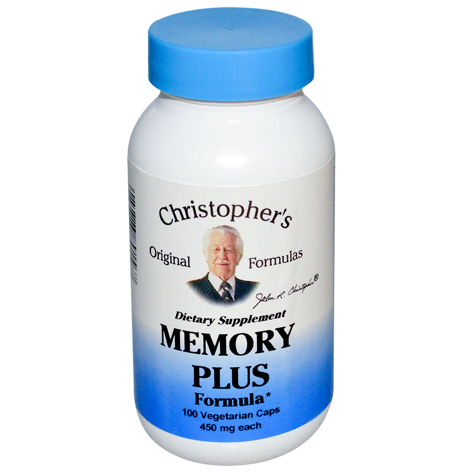 Comprar Christopher's Original Formulas, Memory Plus Formula, 450 mg, 100 Vegetarian Caps