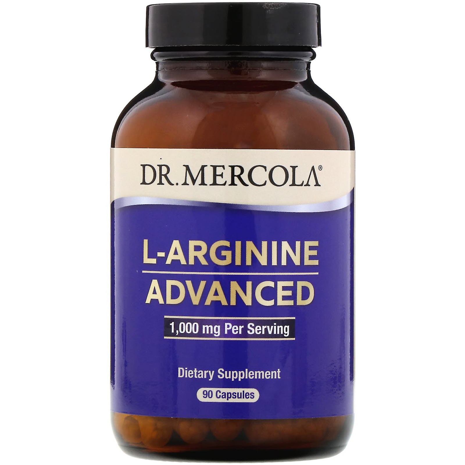 Comprar Dr. Mercola, L-Arginina Avançada, 1.000 mg, 90 Cápsulas
