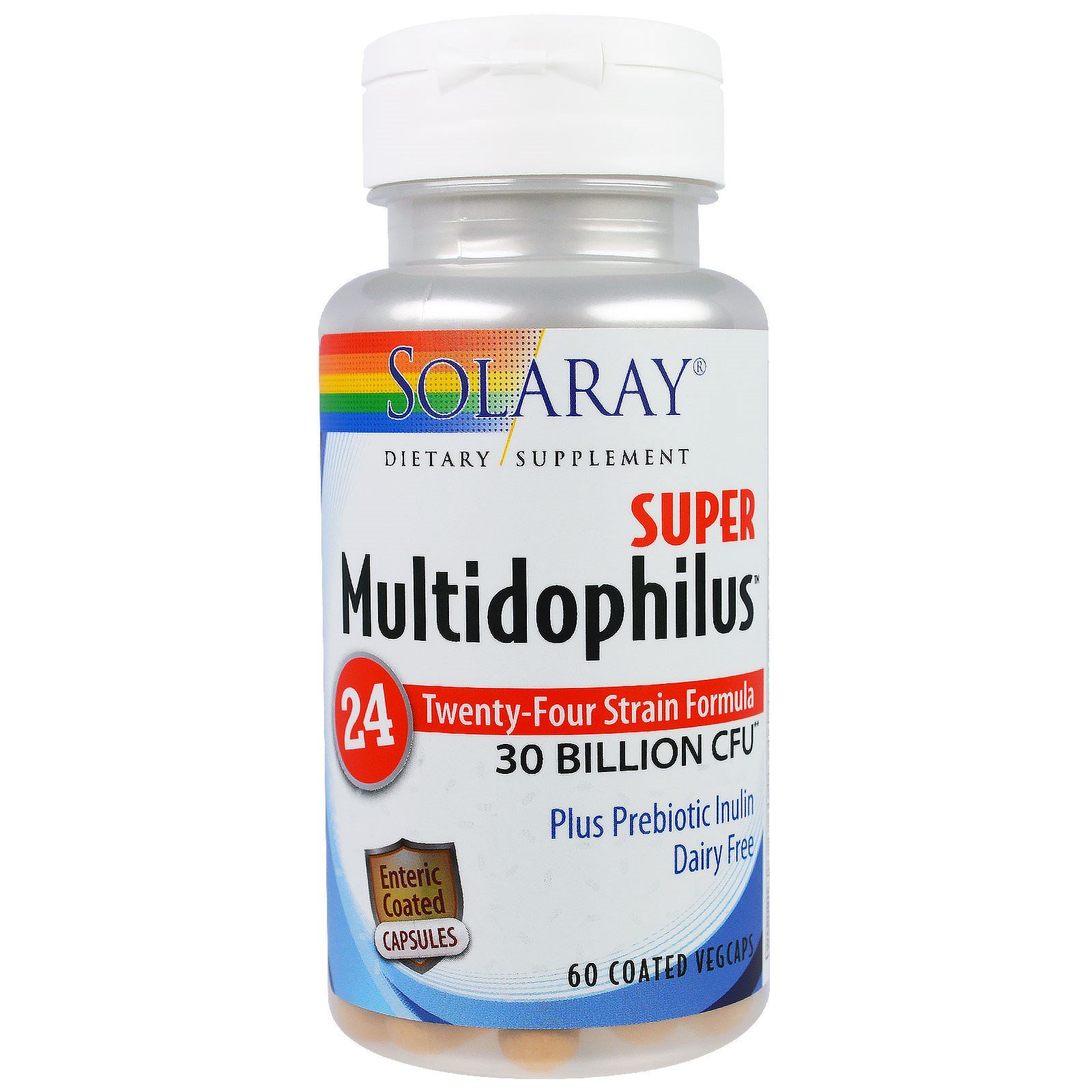 Comprar Solaray, Super Multidophilus, 30 Bilhões UFC, 60 cápsulas vegetais revestidas