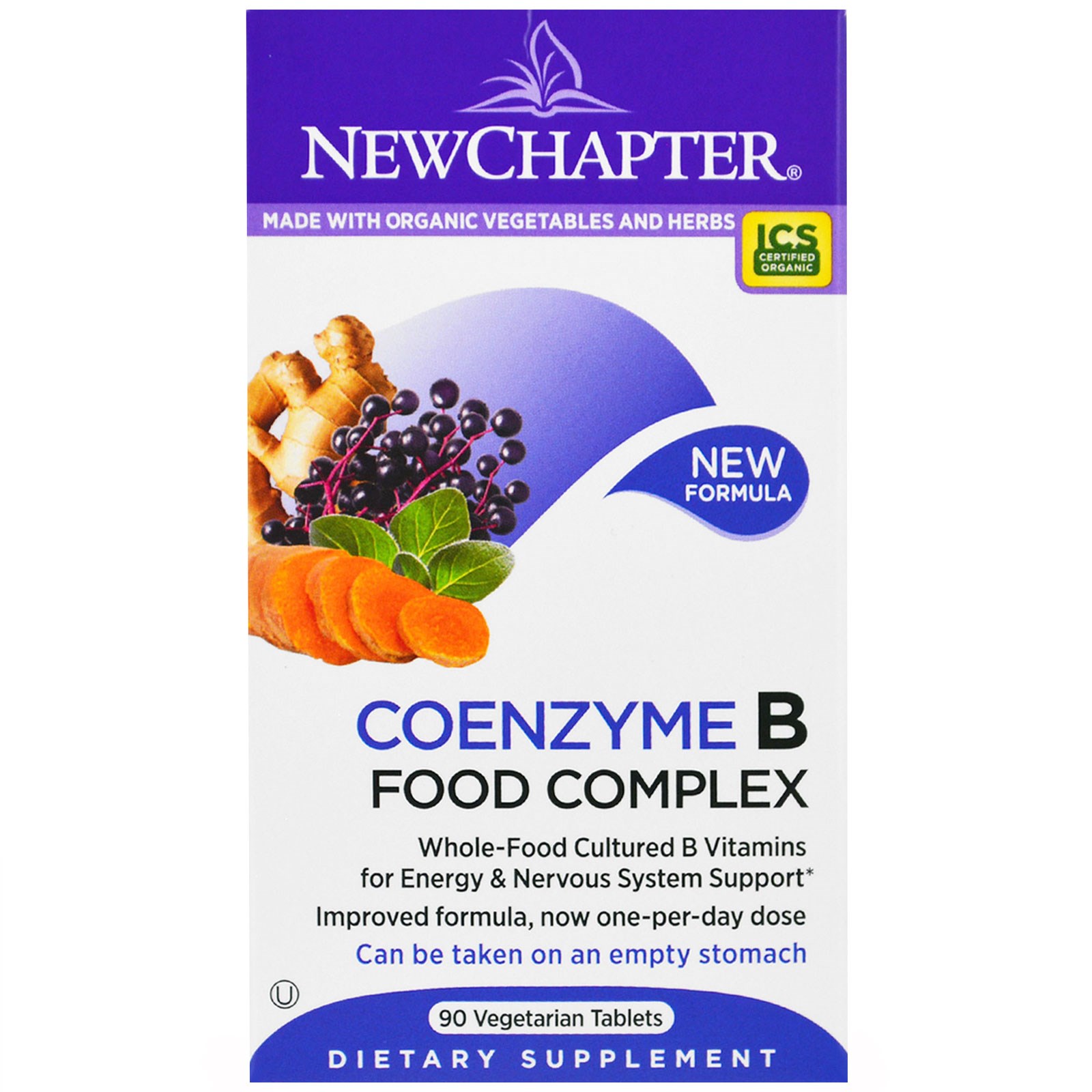 Comprar New Chapter, Coenzyme B Food Complex, 90 Vegetarian Tablets