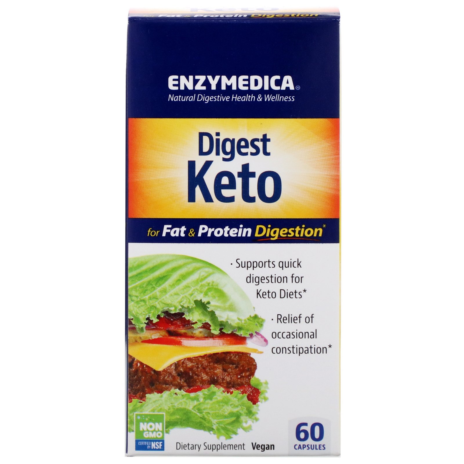 Comprar Enzymedica, Digest Keto, 60 Capsules