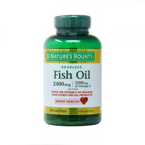 Comprar Nature's Bounty Odor-Less Double Strength Óleo de Peixe - 2,400 mg - 90 Coated Cápsulas em Gel