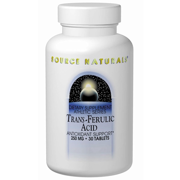 Comprar Source Naturals, Ácido Transferúlico, 250 mg, 30 tabletes