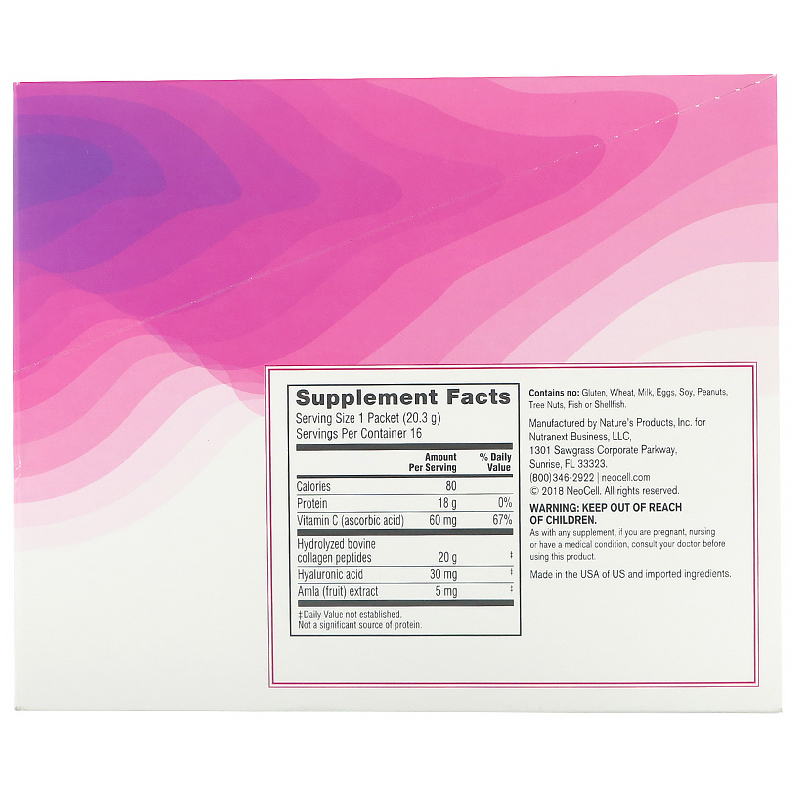 Comprar Neocell, Peptídeos de Proteína de Colágeno, Sem Sabor, 16 Envelopes, 20 g (0,71 oz) Cada - Imagem 3