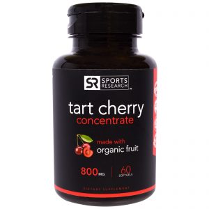 Comprar Sports Research, Concentrado de Cereja Ácida, 800 mg, 60 Cápsulas Softgel