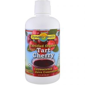 Comprar Dynamic Health Laboratories, Suco Concentrado de Cereja Ácida 100% com Certificação Orgânica, Sem Açúcar, 946 ml (32 fl oz)