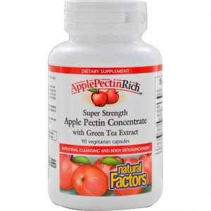 Comprar Natural Factors, Apple Pectin Concentrate, Super Strength , 90 Vegetarian Capsules