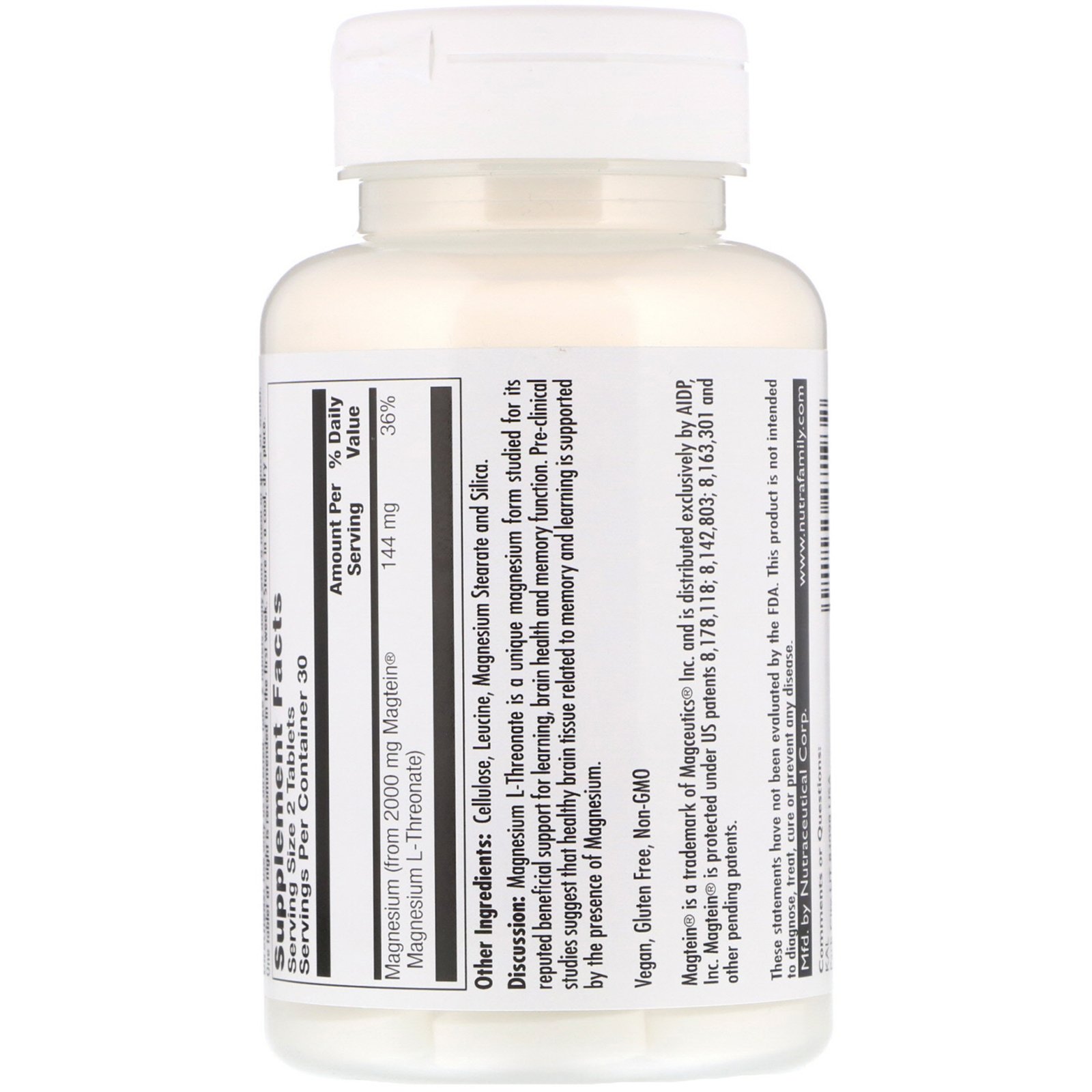 Comprar KAL, L-Treonato de Magnésio Think, 2.000 mg, 60 Comprimidos - Imagem 2