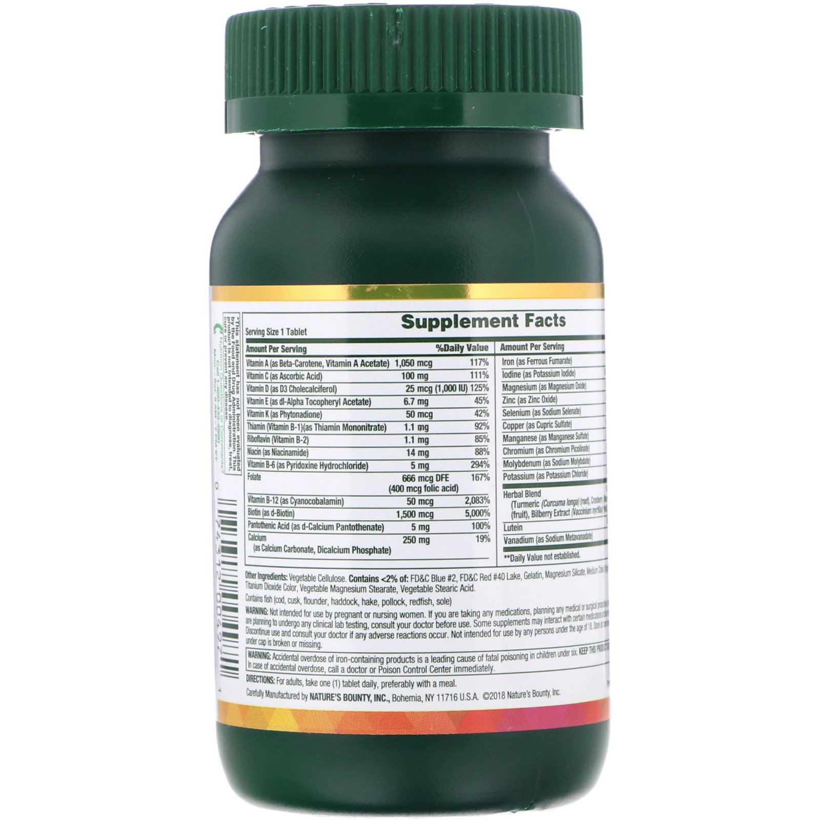 Comprar Nature's Bounty, Mulher Multi 50+, Multivitamínico completo, 80 comprimidos - Imagem 2