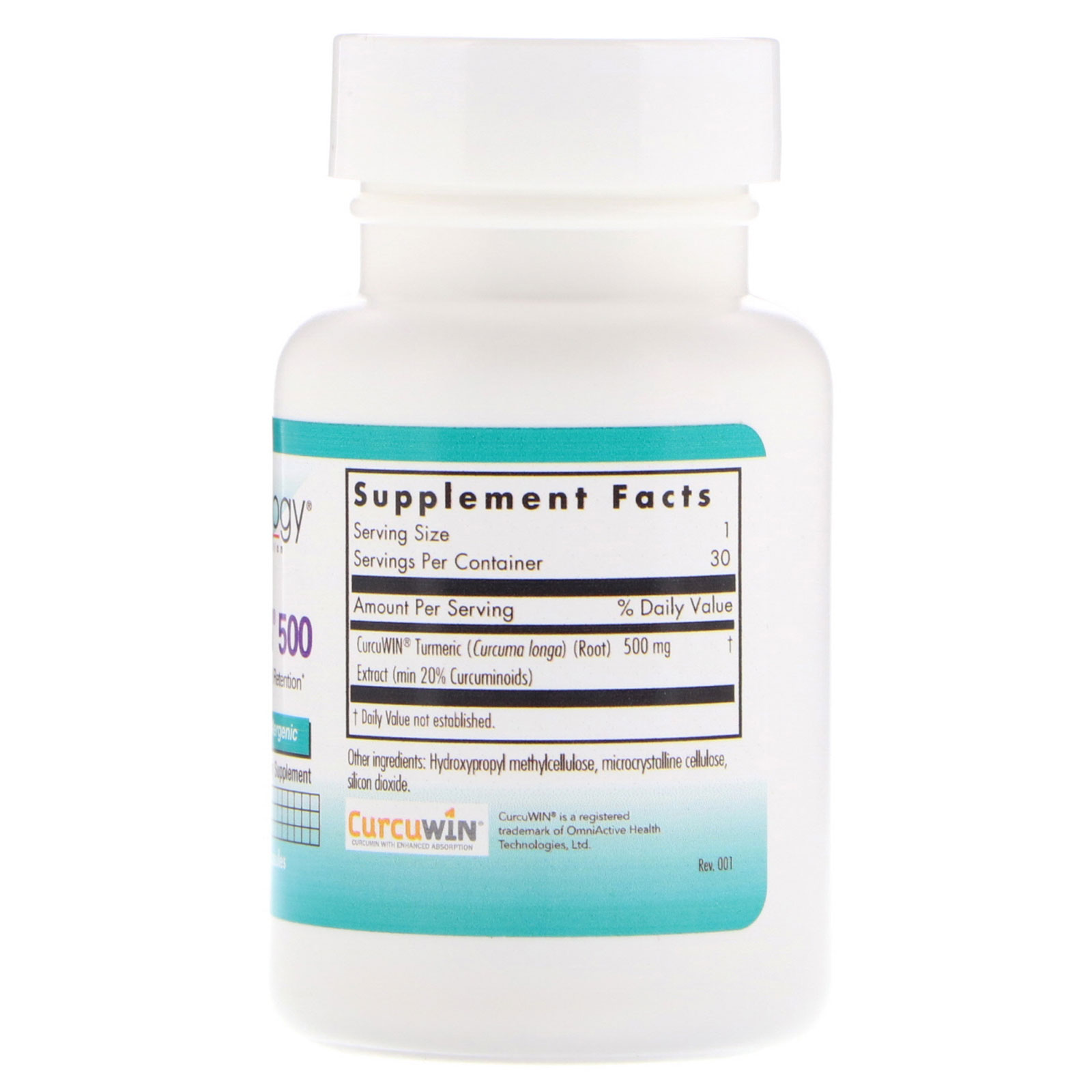 Comprar Nutricology, CurcuWin 500, 30 Vegetarian Capsules - Imagem 2