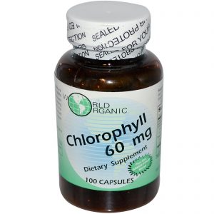 Comprar World Organic, Clorofila, 60 mg, 100 Cápsulas