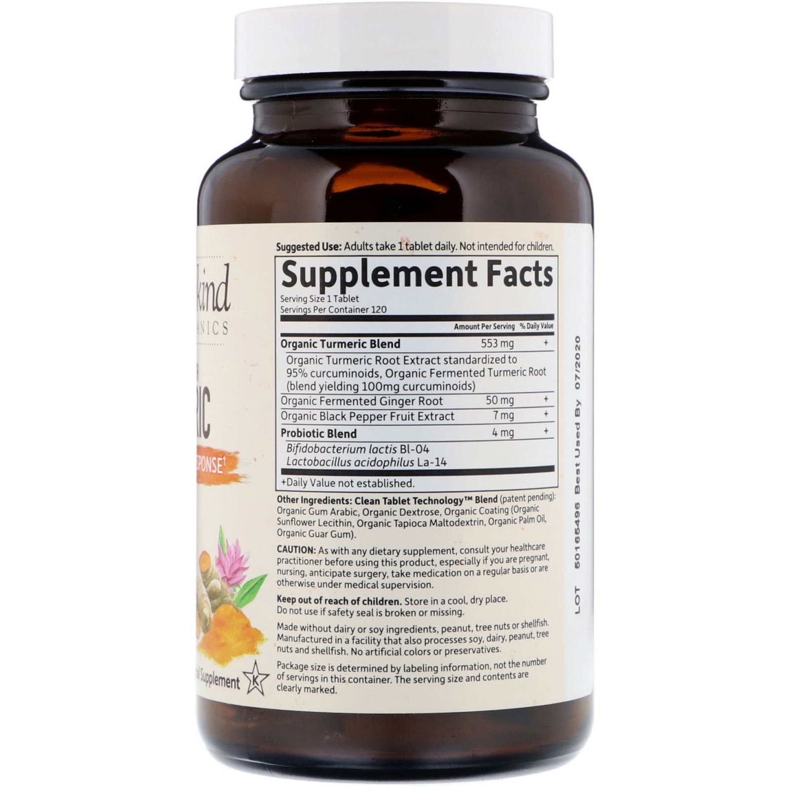 Comprar Garden of Life, MyKind Organics, Cúrcuma de Força Extra, Resposta Inflamatória, 120 Comprimidos Veganos - Imagem 2